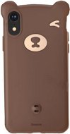Baseus Bear Szilikon tok iPhone Xr 6,1" készülékhez - barna - Telefon tok