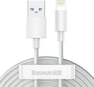 Baseus Simple Wisdom Lightning Data Cable 1.5m White (2 Stk.) - Datenkabel