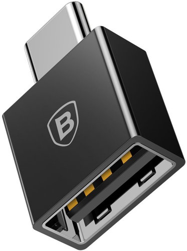 Baseus USB-C (M) to USB (F) OTG Adapter Converter, Black - Adapter - Main image