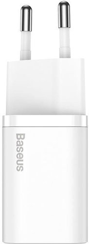 Baseus Super Si fast charging adapter IC 30W white - Wall Charger - Main image