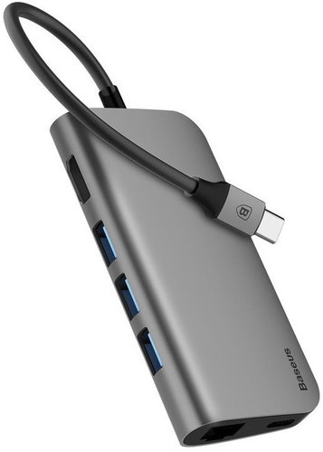 Baseus Almighty HUB Replicator for USB-C Space Grey - Docking Station - Main image