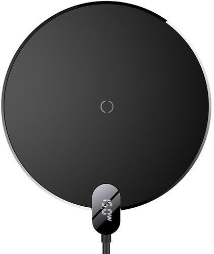 Baseus Wireless Charger Digital LED Gen 2 15W Black - Wireless Charger - Main image