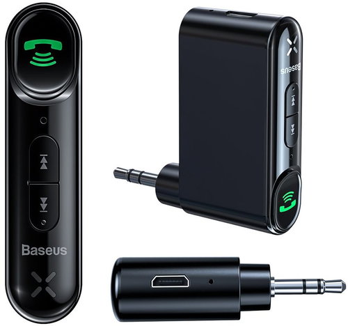 Baseus Qiyin AUX Car Bluetooth Receiver Black - Kihangosító - Fő fotó