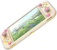 Baseus SW lite Cat-paw Silicone Case(With Key Cap*2)GS06L Weiss+Pink - Nintendo Switch-Hülle