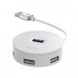Baseus round box HUB adapter 10cm, White - USB Hub