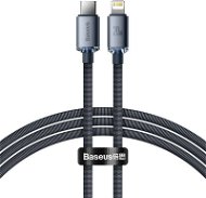 Baseus Crystal Shine Series nabíjací/dátový kábel USB-C/Lightning 20 W 1,2 m, čierny - Dátový kábel