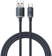 Baseus Crystal Shine Series USB-A/USB-C 100W 1.2m charging/data cable, black - Data Cable