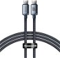 Baseus Crystal Shine Series nabíjecí / datový kabel USB-C / USB-C 100W 1,2m, černá - Datový kabel
