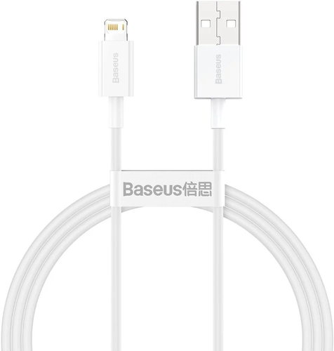 Baseus Superior Series USB/Lightning 2.4A Quick Charging Cable 2m White - Data Cable - Main image
