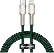 Basesu Cafule Series nabíjací/dátový kábel USB-C na Lightning PD 20 W 1 m, zelený - Dátový kábel