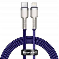 Basesu Cafule Series nabíjací/dátový kábel USB-C na Lightning PD 20 W 1 m, fialový - Dátový kábel