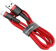 Baseus Cafule USB - Lightning Tötlő-/adatkábel 2,4 A 1 m, piros - Adatkábel