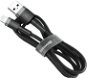 Baseus Cafule nabíjací/dátový kábel USB na Lightning 2,4 A 1m, sivý-čierny - Dátový kábel