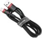 Baseus Cafule nabíjací/dátový kábel USB na Lightning 2,4 A 1m, červený-čierny - Dátový kábel
