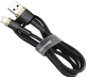 Baseus Cafule nabíjací/dátový kábel USB na Lightning 2,4 A 1m, zlatý-čierny - Dátový kábel