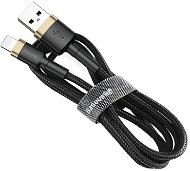 Baseus Cafule USB to Lightning 1,5A, 2m, arany - fekete - Adatkábel