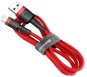 Baseus Cafule USB to Lightning 2,4A, 3m, piros - piros - Adatkábel