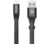Baseus Nimble Series plochý nabíjecí / datový kabel Lightning 23cm, černá - Datový kabel