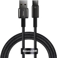 Baseus Tungsten Gold rýchlonabíjací kábel USB/Type-C 66W 1 m čierny - Dátový kábel