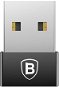 Baseus Exquisite adapter férfi USB női USB-C átalakító 2, 4A, fekete - Átalakító