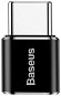 Baseus adapter USB-C male MicroUSB female csatlakozóra 2.4A, fekete - Átalakító