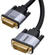 Baseus Enjoyment Series DVI-Stecker auf DVI-Stecker Kabel für bidirektionale Übertragung 1 m - grau - Videokabel