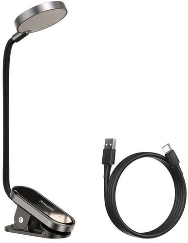 Baseus LED-Leselampe mit Clip, grau - Leselampe mit Clip - Hauptbild