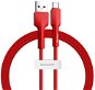 Baseus Silica Gel Cable USB to Type-C (USB-C) 1m Red - Data Cable