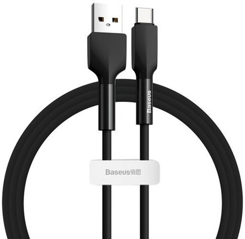 Baseus Silica Gel Cable USB to Type-C (USB-C) 2m Black - Adatkábel - Fő fotó