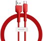 Baseus Silica Gel Cable USB to Type-C (USB-C) 2m Rot - Datenkabel