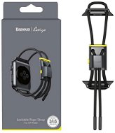 Baseus Lockable Rope Strap pre Apple Watch 38/40/41mm Grey & Yellow - Remienok na hodinky