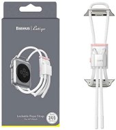 Baseus Lockable Rope Strap for Apple Watch 38/40/41mm White & Pink - Watch Strap