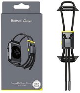 Baseus Lockable Rope Strap pre Apple Watch 42/44/45/Ultra 49mm Grey & Yellow - Remienok na hodinky