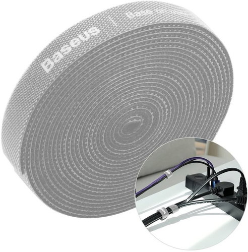 Baseus Rainbow Circle Velcro Straps 3m Grau - Kabel-Organizer - Hauptbild
