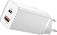 Baseus GaN2 Lite Quick Charger USB + USB-C 65W White - Töltő adapter