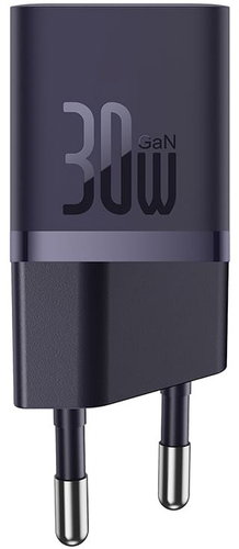 Baseus GaN5 Fast Charger(mini) 1C 30W EU Black - Wall Charger - Main image