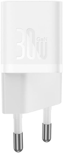 Baseus GaN5 Fast Charger (mini) 1C 30 W EU White - Nabíjačka do siete - Hlavný obrázok