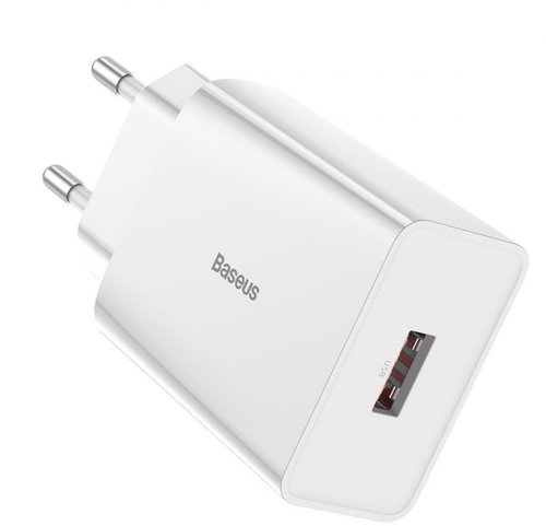 Baseus Speed Mini Quick Charge 3.0 18W White - Wall Charger - Main image