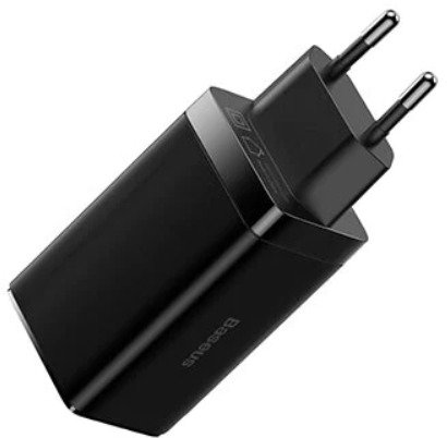 Baseus GaN3 Pro Fast Charger 2C+U 65W EU Black(Include:Baseus Xiaobai series fast charging Cable Typ - Nabíječka do sítě - Main image