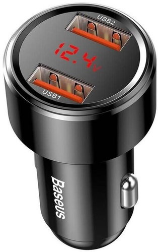 Baseus Magic Series Dual QC digital display for intelligent quick charging and car charging of 45W B - Wall Charger - Main image