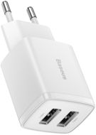 Baseus  Compact  Charger 2U 10.5W EU White - Nabíječka do sítě