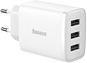 Baseus Compact  Charger 3U 17W EU White - Nabíječka do sítě