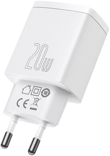 Baseus Compact Quick Charger U+C 20 W EU White - Netzladegerät - Hauptbild