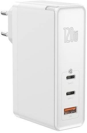 Baseus GaN Mini Quick Charger 120W White - Wall Charger - Main image