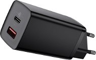 Baseus GaN2 Lite Quick Charger USB + USB-C 65 W  Black - Nabíjačka do siete