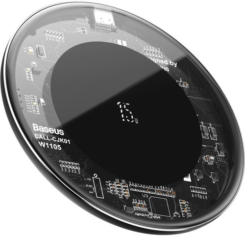 Baseus Simple Wireless Charger 15W Type-C Transparent - Wireless Charger - Main image