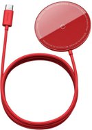Baseus Mini Magnetic Wireless Charger USB-C kable 1,5m 15W Red - Kabelloses Ladegerät
