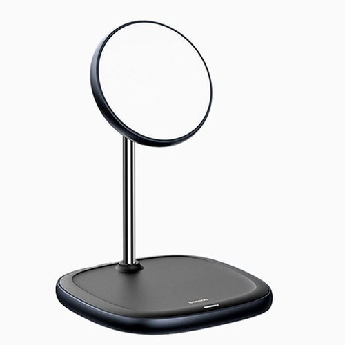 Baseus Swan Magnetic Desktop Bracket Wireless Charger 15W Black - Charging Stand - Main image