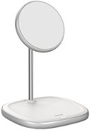 Baseus Swan Magnetic Desktop Bracket Wireless Charger 15W White - Charging Stand