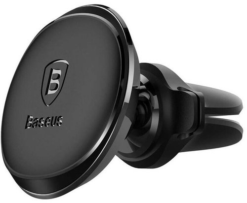 Baseus Magnetic Air Vent Car Mount Holder with cable clip Black - Handy-Halter - Hauptbild